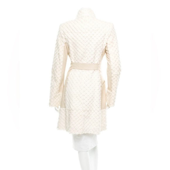 Valentino Roma Leather and Rabbit Fur Coat 🌟 - Picture 3 of 13